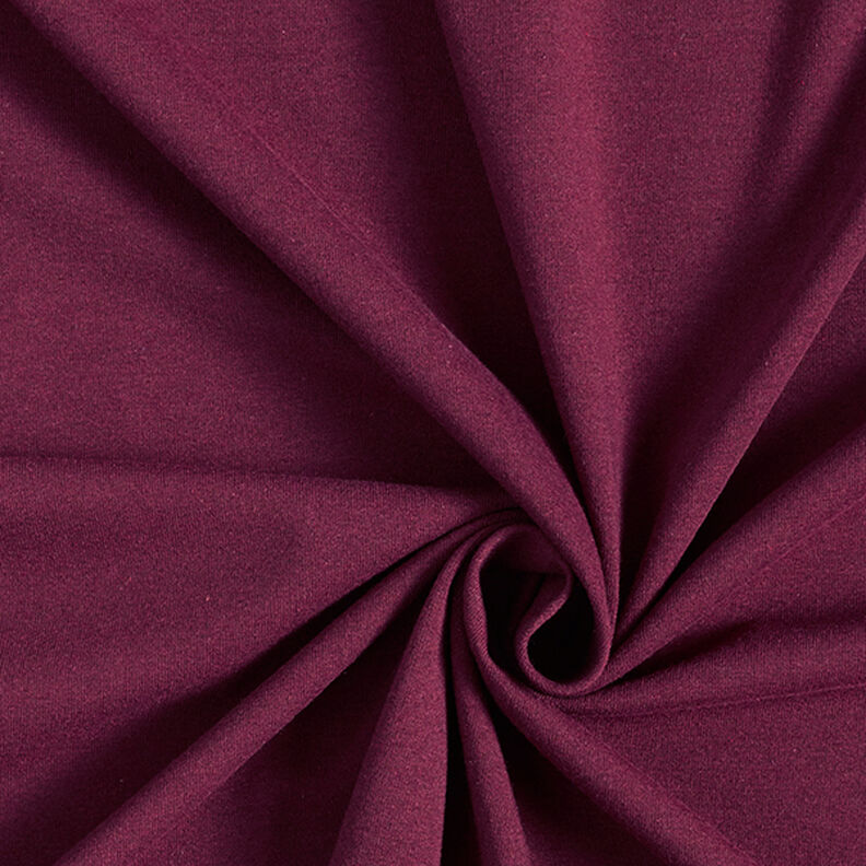 Jersey en coton mélangé recyclé – rouge bordeaux,  image number 1