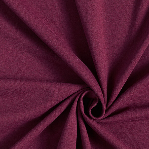 Jersey en coton mélangé recyclé – rouge bordeaux,  image number 1