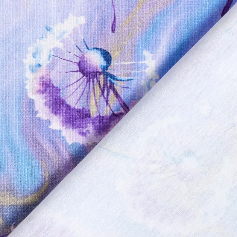 Jersey coton Marbre de pissenlits | Glitzerpüppi  – mauve/lilas,  image number 4