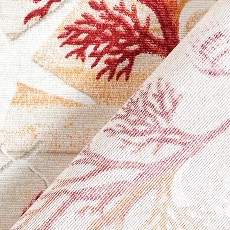 Tissu de décoration Canvas Collage marin – rouge/orange,  image number 4