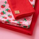 Lot de tissus jersey Fraises sucrées | PETIT CITRON – rose, 