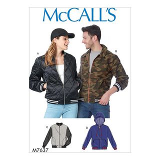 Blouson Misses / Homme | Veste Blouson, McCalls 7637 | 46 - 56, 