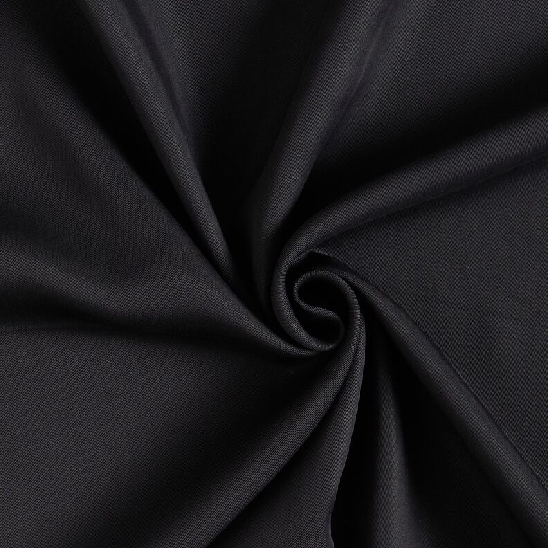 Tissu chemisier Lyocell uni – noir,  image number 1