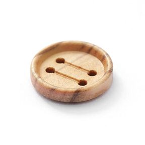 Bouton en bois 4 trous – nature, 