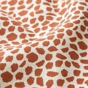 Tissu de décoration Semi-panama Imprimé léopard – marron/nature, 