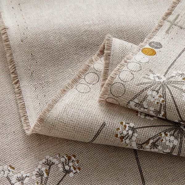 Tissu de décoration Semi-panama griffe d'ours – nature/blanc,  image number 3