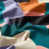 Tissu de décoration Canvas Variété de couleurs – pétrole/mauve,  thumbnail number 2