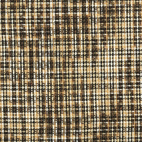 Tissu pour manteau en laine mélangée Carreaux – beige/noir, 