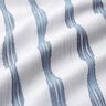 Tissu de décoration Semi-panama Rayures ondulées – bleu,  thumbnail number 2