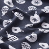 Jersey de coton Boules de sapin de Noël – bleu nuit,  thumbnail number 2