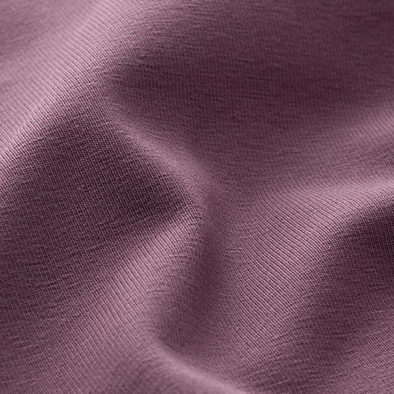 Jersey coton Medium uni – aubergine,  image number 4