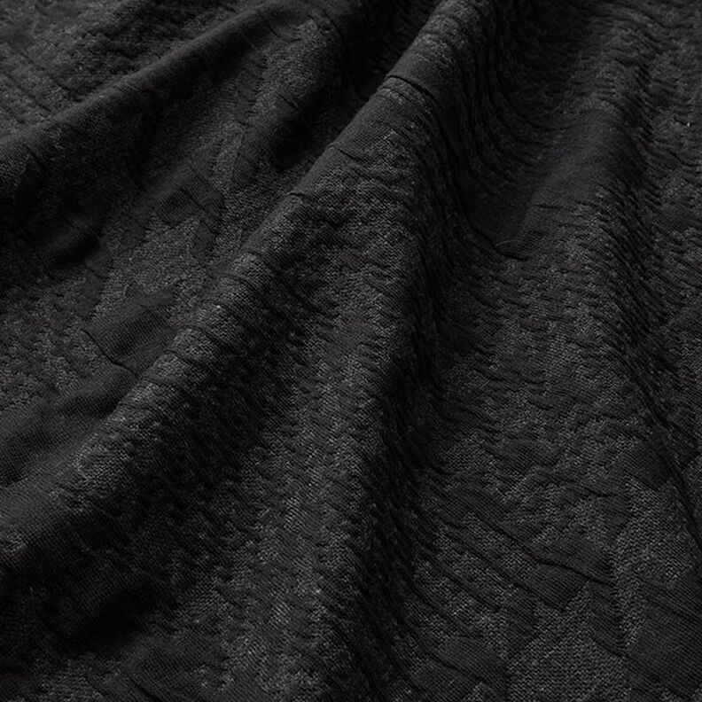 Maille cloquée Grand motif Prince de Galles – anthracite,  image number 2