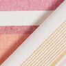 Tissu de décoration Semi-panama Mélange de rayures multicolores recyclé – rouge,  thumbnail number 4