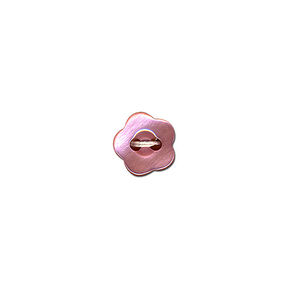 Bouton 2 trous Fleur  – rose, 