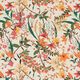 Tissu de décoration Semi-panama florale – abricot/nature,  thumbnail number 1