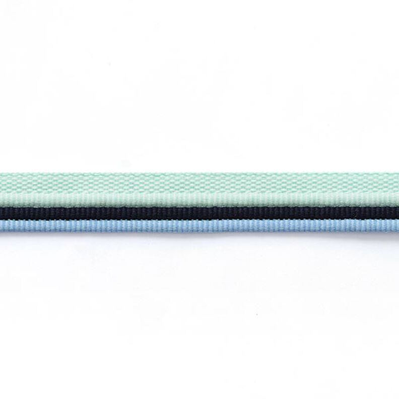 Trio passepoil [ 15 mm ] – bleu clair/menthe,  image number 2