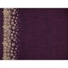 French Terry Sweat d’été Fleurs de givre Tissu bordure | Glitzerpüppi – aubergine/or ancien,  thumbnail number 1