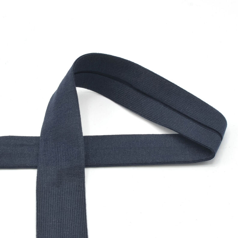 Biais Jersey coton [20 mm] – bleu nuit,  image number 1