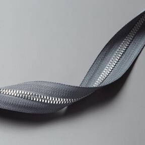Fermeture éclair divisible | Aspect métal argenté (182) | YKK, 