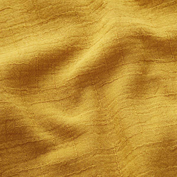 Bambou Tissu double gaze de coton Structure – jaune curry,  image number 2