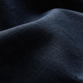 Tissu de lin en ramie mélangée medium – bleu noir, 