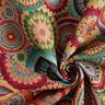 Tissu de décoration Gobelin Cercles mandala – beige clair/rouge,  thumbnail number 3