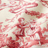 Tissu de décoration Canvas Couple romantique 280 cm – rouge bordeaux/crème,  thumbnail number 2
