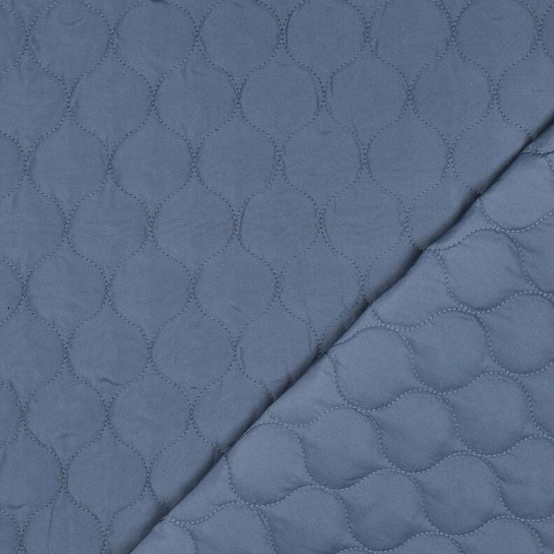 Tissu matelassé Motif circulaire | Poppy Fabrics – bleu jean,  image number 4