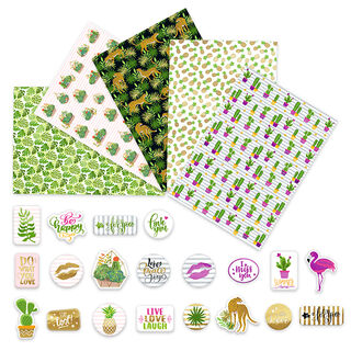 Carton design avec autocollants Lifestyle, 