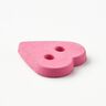 Bouton coeur [Ø 15 mm] – rose vif,  thumbnail number 2