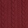 Jersey jacquard Cloqué Torsades – rouge bordeaux,  thumbnail number 1