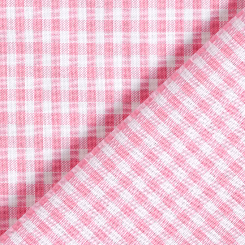 Tissu en coton Vichy à carreaux 0,5 cm – rose/blanc,  image number 4