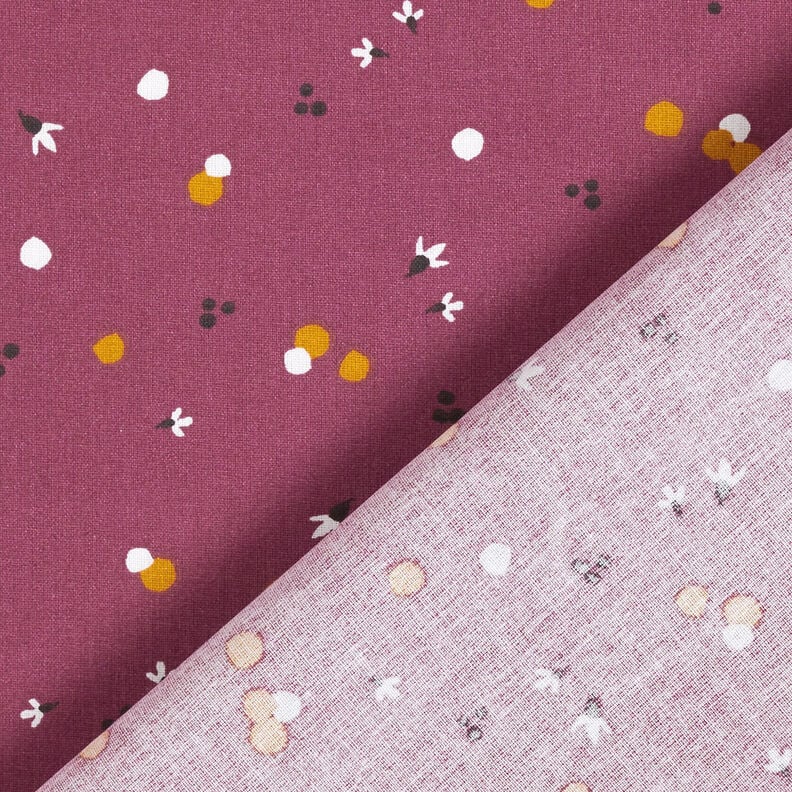 Tissu en coton Cretonne Points de couleur – merlot,  image number 4