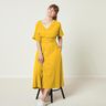 Satin de coton Uni – jaune curry,  thumbnail number 6