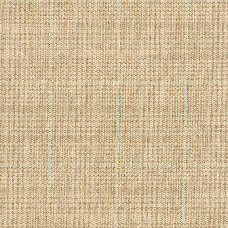 Mélange viscose Carreaux fins avec lurex – amande/menthe clair,  image number 1