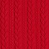 Jersey jacquard Cloqué Torsades – rouge,  thumbnail number 1