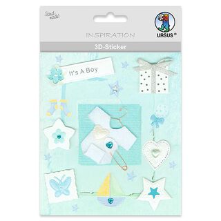 Autocollant 3D Baby Boy  – mélange de couleurs, 