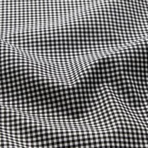 Tissu pour chemise à petits carreaux – noir/blanc, 