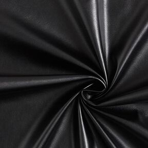 Similicuir stretch lisse – noir, 
