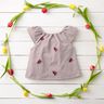 Tissu double gaze de coton Fleurs brodées | Poppy Fabrics – vieux rose clair,  thumbnail number 7