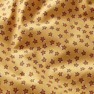 Tissu en coton Cretonne Galaxie – moutarde/orange, 
