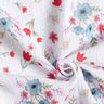 Tissu double gaze de coton Fleurs de printemps avec des tulipes – blanc/orange,  thumbnail number 3