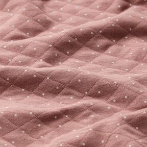 Double face Pois – vieux rose foncé, 