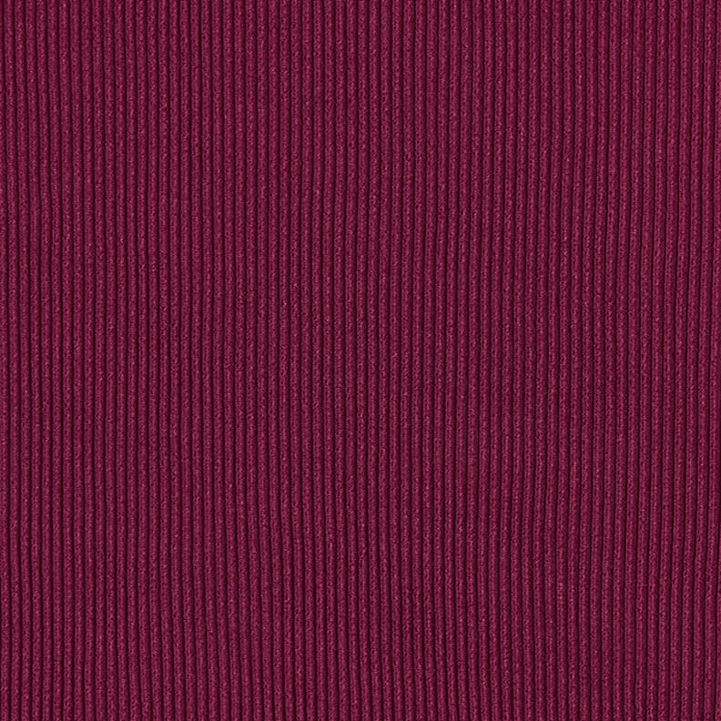 Jersey côtelé uni – rouge bordeaux,  image number 1