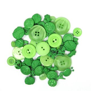 Assortiment de Boutons [55 pièces]  - VERT, 