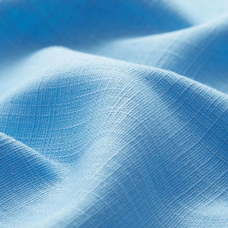 Tissu de lin en ramie mélangée medium – bleu clair,  image number 2