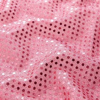 Tissu à paillettes petits pois – rose | Reste 50cm, 
