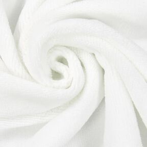 Tissu éponge Bambou  – blanc, 