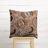 Tissu de décoration Jacquard Mandala élégant – taupe foncé/bordeaux,  thumbnail number 6
