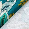 Tissu de décoration Panama Feuilles entrelacées – pétrole/moutarde,  thumbnail number 4